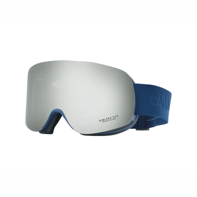 Skibril Carrera Rimless EVO/US Dark Blue Matte Frame/Strong Silver Lens