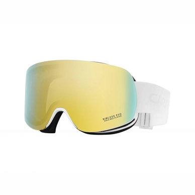 Masque de Ski Carrera Rimless EVO/US White Matte Frame/Gold Multilayer Lens