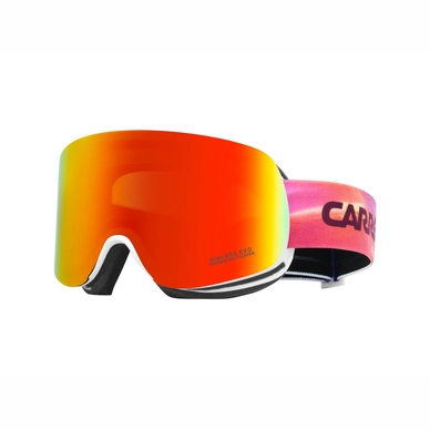 Masque de Ski Carrera Rimless EVO/US White Matte Sky Frame/Orange Multilayer Lens