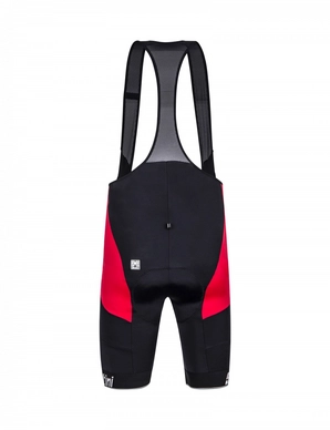 Fietsbroek Santini Mago Bib-Shorts Nat Pad Red