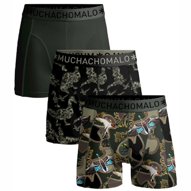 Boxer Shorts Muchachomalo Men Shorts Duck Print/ Print/ Black (3-Pack)