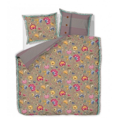Taies d'oreiller PiP Studio Floral Fantasy Khaki Percale (50 x 75 cm)