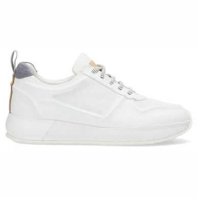 Baskets Fred de la Bretoniere Women 101010213 Grain Leather White Jeans