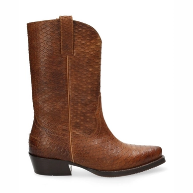Shabbies Amsterdam Women 192020142 Printed Leather Cognac