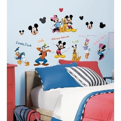 Muursticker Mickey Mouse Family