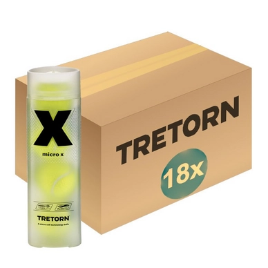 Balle de Tennis Tretorn Micro X 4 Tube (Carton 18x4)