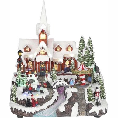 Luville Winter Village With Church Adapter Included