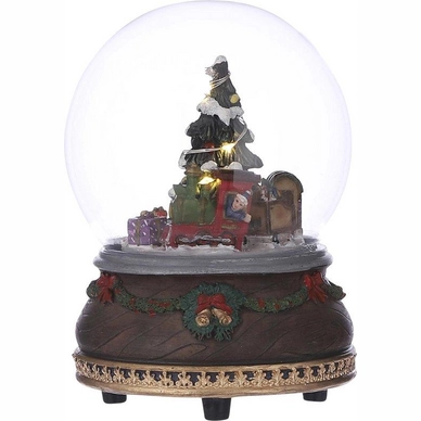 Luville Globe With Train Battery Operated