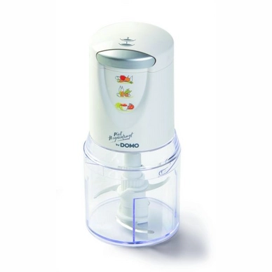 Mini Chopper Domo met Quad Blade 400 Watt Wit