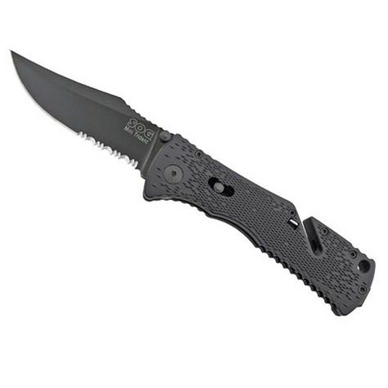 Vouwmes SOG Trident Mini TF-21 Zwart