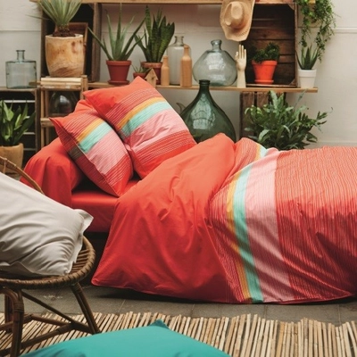 Taie d'oreiller Sylvie Thiriez Imprimée Minorque Percale (65 x 65 cm)