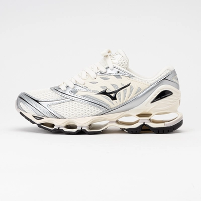 Mizuno Unisex Wave Prophecy LS Pristine/Black/Silver 25