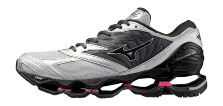 Mizuno Unisex Wave Prophecy LS Harbor Mist/Black/Fuchsia Purple