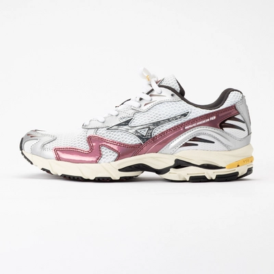 Baskets Mizuno Unisexe Wave Rider 10 White/Black Sand/Syrah