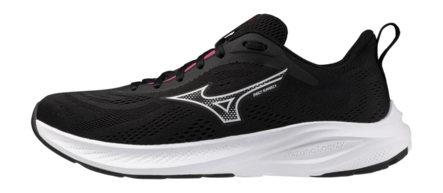 Mizuno Dames Enerzy Runnerz 2 Black/GF White/Fuchsia Purple