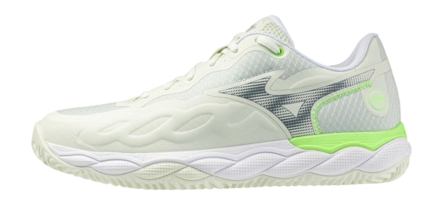 Mizuno Women Wave Enforce Court Padel Phantom Green/White/Glowing Apple