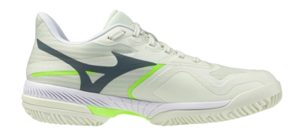 Mizuno Women Wave Exceed Court Padel Phantom Green/White/Glowing Apple