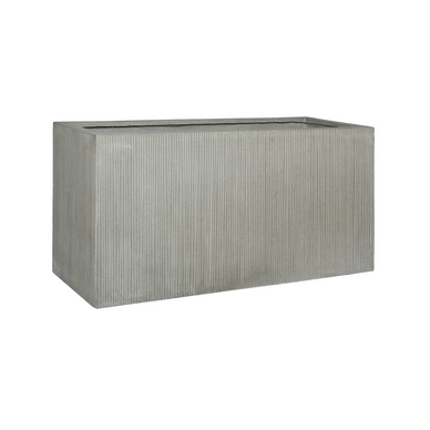 Bloempot Pottery Pots Ridged Jort M Light Grey Horizontally Ridged 100 x 40 x 50 cm