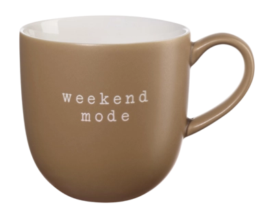 Mok ASA Selection Hey! Weekend Mode Brown 350 ml