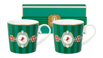 Tasse Pip Studio Home Mugs Small Love Birds Medallion Streifen Emerald ...