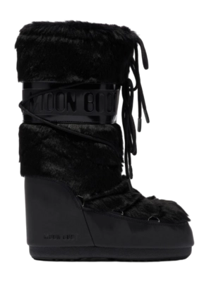 Snow Boot Moon Boot Women Icon Faux Fur Black '24
