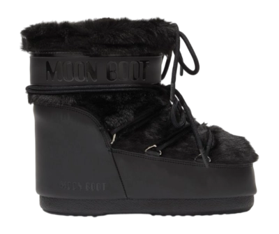 Bottes de Neige Moon Boot Women Icon Low Faux Fur Black