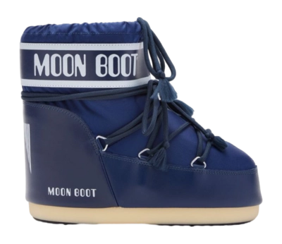 Bottes de Neige Moon Boot Femme Icon Basses Nylon Bleu