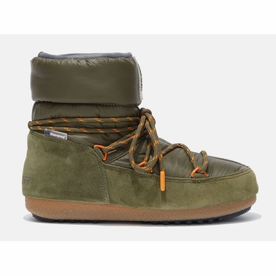 Snowboot Moon Boot Women Low Suede Nylon Army Green