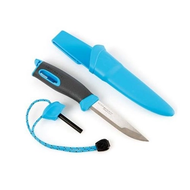 Survival Knife Light My Fire Fireknife Light Blue + Plastic Holster and Flint