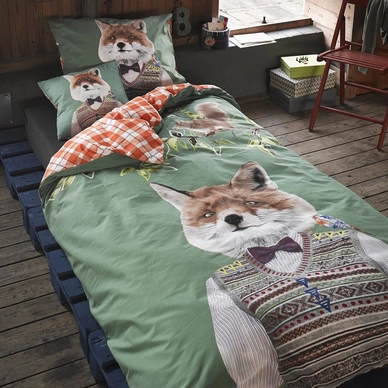 Dekbedovertrek Covers & Co Mr. Fox Green Katoen
