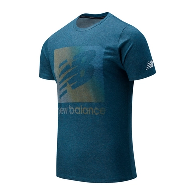 T-Shirt New Balance Men Graphic Heathertech Tee MTL