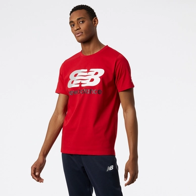 T-Shirt New Balance Men Graphic Heathertech Tee Raven Black