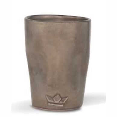 Koffiekop Dutchdeluxes Dented Mug Platinum Matt 300ml (4-Delig)