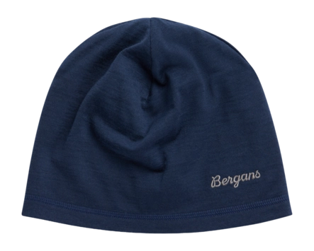 Muts Bergans Kids Bergans Wool Beanie Navy Blue/Solid Grey Maat 52