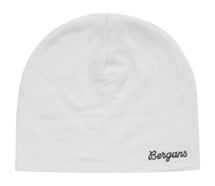 Muts Bergans Unisex Allround Thin Merino Beanie Arctic White Aansluitende pasvorm