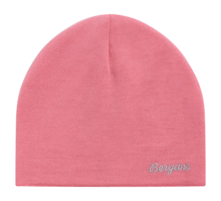 Muts Bergans Unisex Allround Thin Merino Beanie Cherry Blossom Nauwsluitende pasvorm