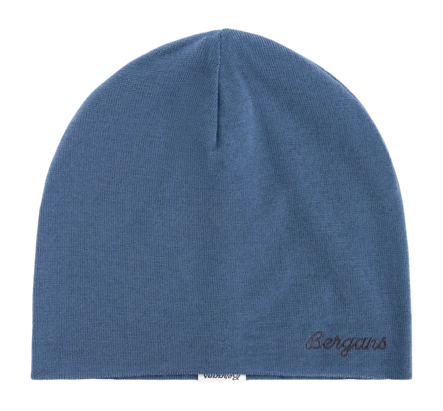 Muts Bergans Unisex Allround Thin Merino Beanie Granite Blue Nauwsluitende pasvorm