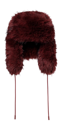 Muts Goldbergh Women Cher Fluffy Hat Vino Rosso
