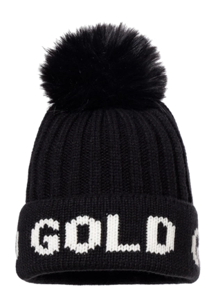 Muts Goldbergh Women Hodd Beanie Black/White 26 Regular Fit