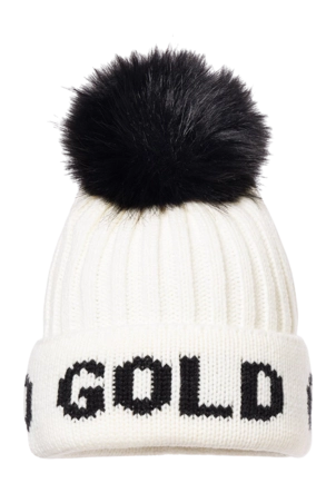 Muts Goldbergh Women Hodd Beanie White/Black 26 Regular Fit