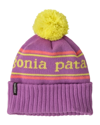 Muts Patagonia Kids Powder Town Beanie Park Stripe: Brisk Purple