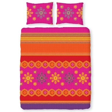 Dekbedovertrek Romanette Mystic Fuchsia Katoen