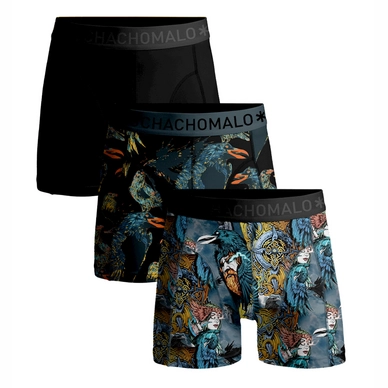 Boxershorts Muchachomalo Myth Norway Men Print Print Black (3er-Pack)
