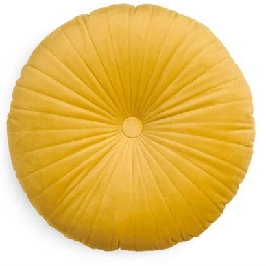 Coussin Décoratif Essenza Naina Rond Cushion Mustard (40 cm)