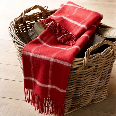 Wollen Deken De Witte Lietaer Navy Tango Red