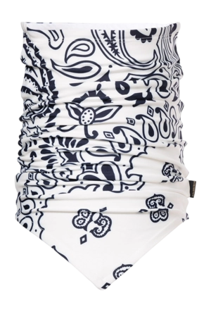 Nekwarmer Goldbergh Women Kizuna Bandana Paisley White Powerstretch-interlock