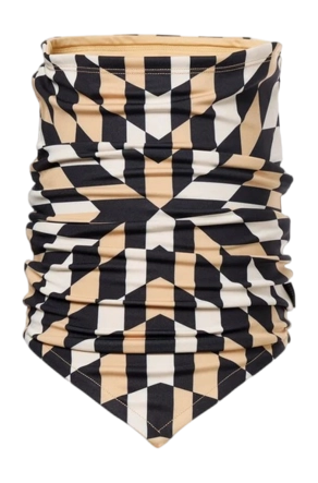 Nekwarmer Goldbergh Women Noa Spiral Chess Gold Powerstretch