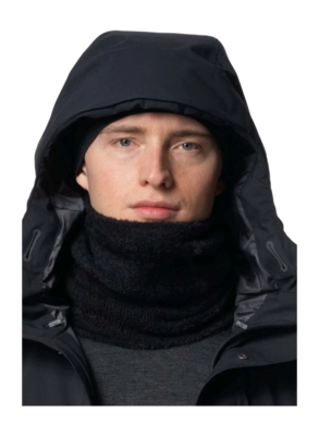 Nekwarmer Houdini Unisex Lykan Neck Gaiter True Black (Medium) Aansluitende pasvorm