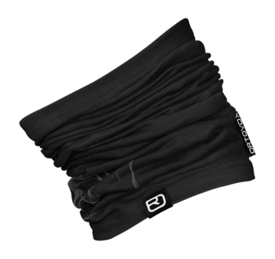 Nekwarmer Ortovox Unisex 120 Tec Logo Neckwarmer Black Raven CORESPUN