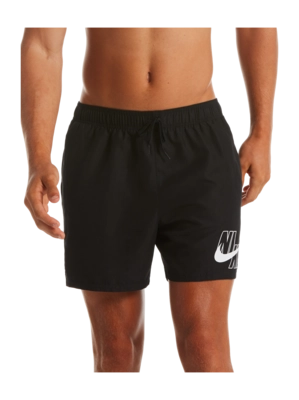Sportbroek Nike Men Logo 5" Volley Short Solid Black